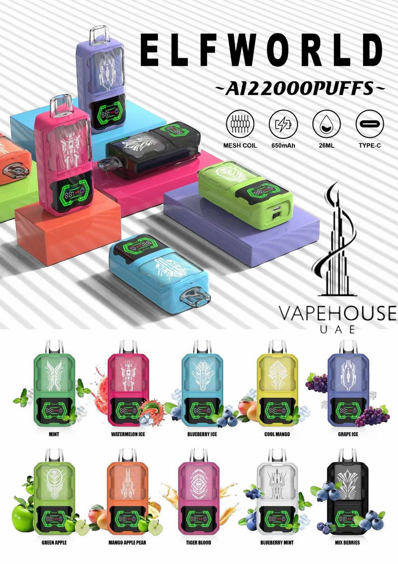 ELF WORLD  Ai 22000 PUFF Disposable Vape