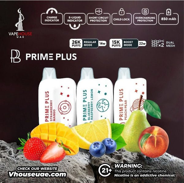 Prime Bar Plus 26000 puff 50mg