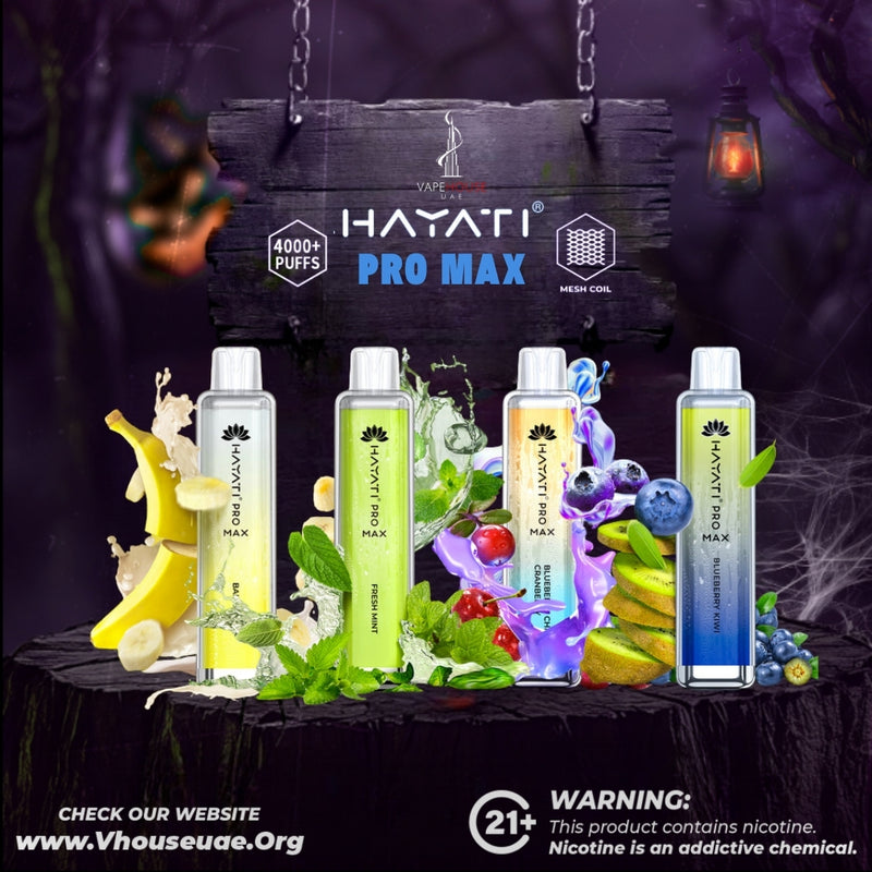 HAYATI CRYSTAL PRO MAX DISPOSABLE VAPE 4000 Puffs-20mg