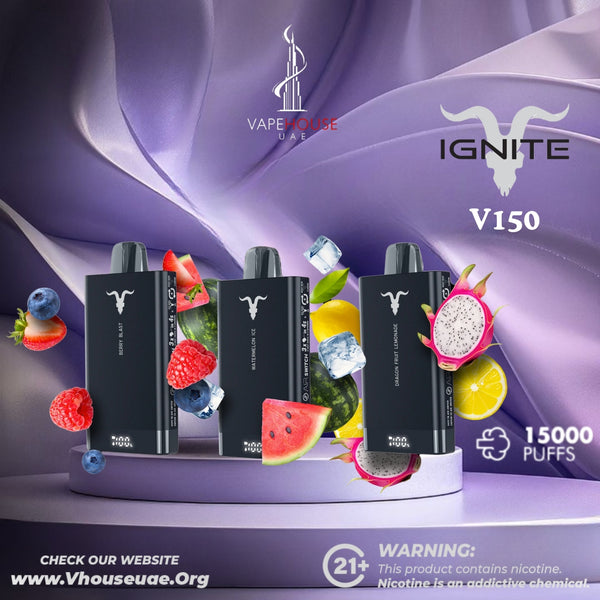 IGNITE V150 DISPOSABLE VAPE DEVICE (5% NICOTINE)