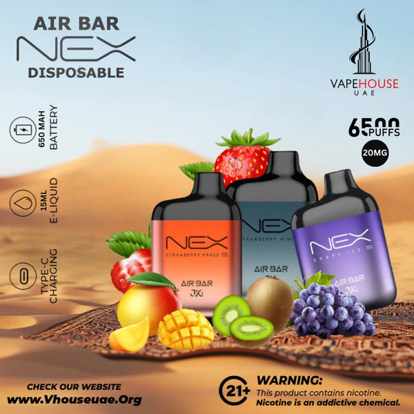 AIR BAR NEX DISPOSABLE VAPE 6500 PUFFS