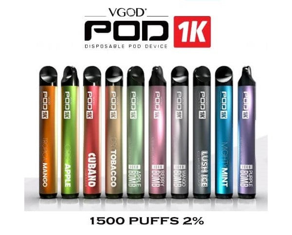 VGOD 1K DISPOSABLE POD 1500 PUFF 20MG