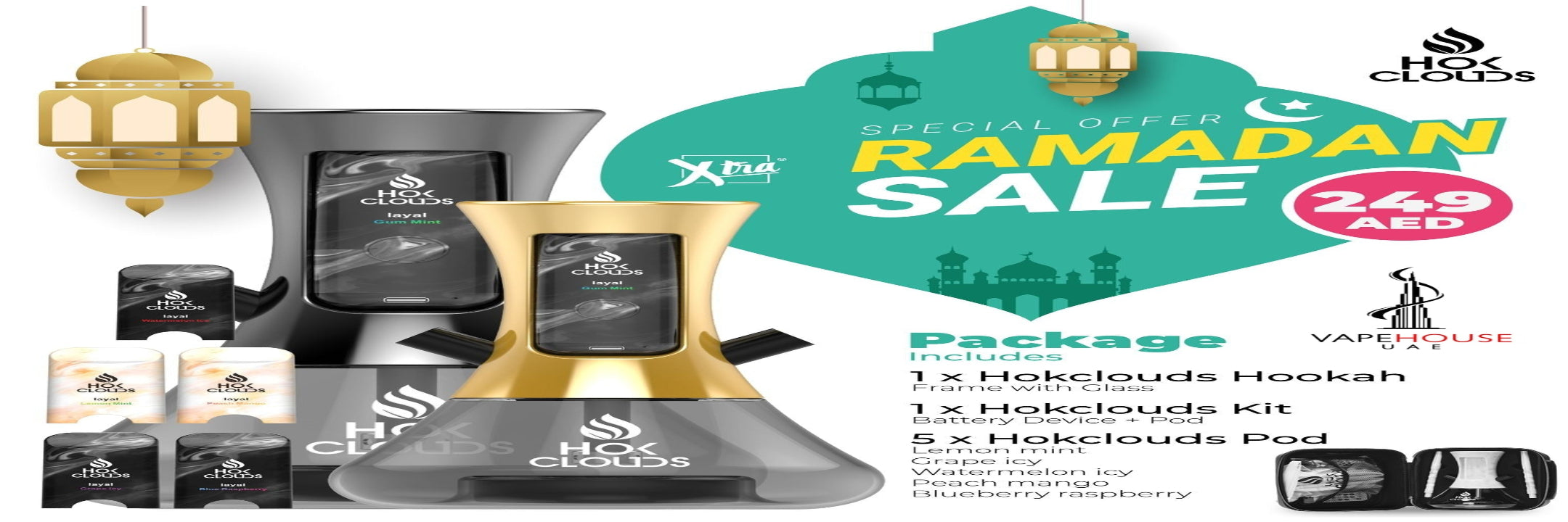 Hokclouds Hookah RAMADAN PACKAGE SALE