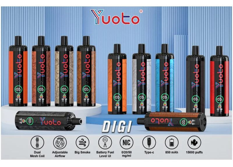 YUOTO DIGI 15000 PUFFS DISPOSABLE DEVICE