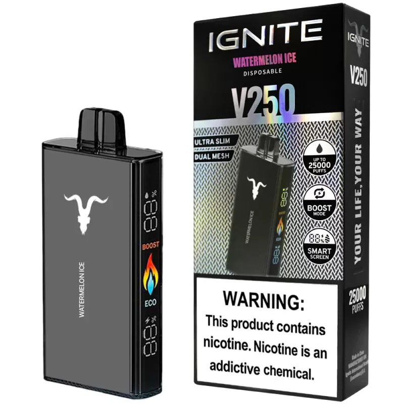 IGNITE V250 DISPOSABLE VAPE DEVICE (25000 PUFFS) IGNITE V250 DISPOSABLE VAPE DEVICE (25000 PUFFS)