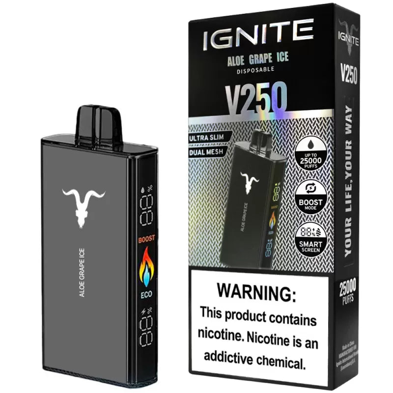 IGNITE V250 DISPOSABLE VAPE DEVICE (25000 PUFFS) IGNITE V250 DISPOSABLE VAPE DEVICE (25000 PUFFS)