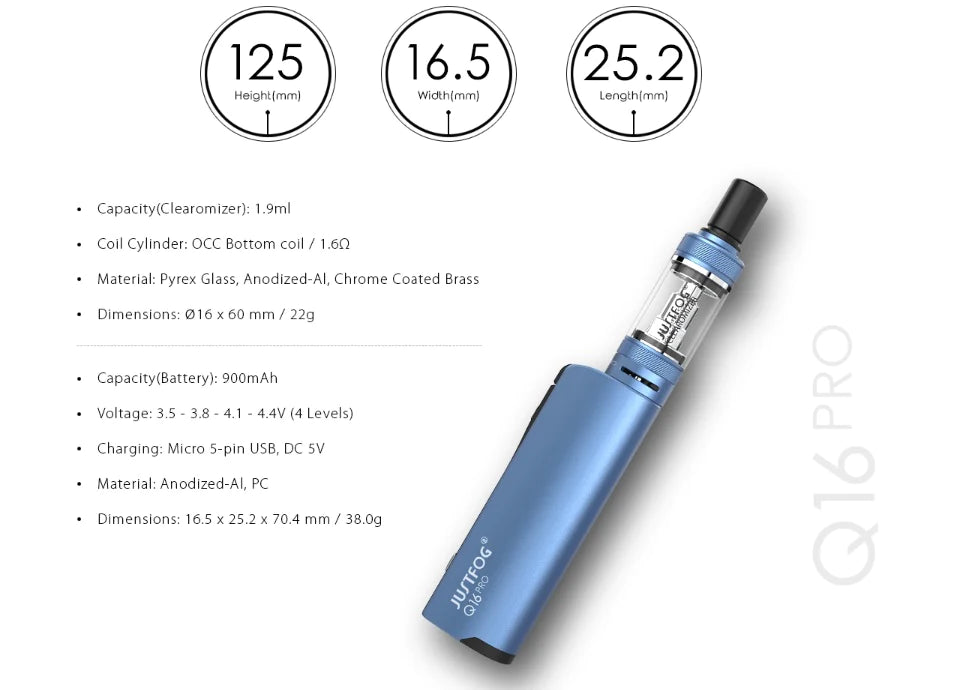 Justfog Q 16 Pro Starter Kit