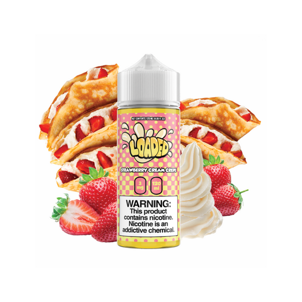 STRAWBERRY CREAM CREPE LOADED 100ML VAPE