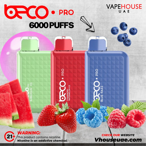 VAPTIO BECO PRO DISPOSABLE 6000 PUFFS (5% NICOTINE)