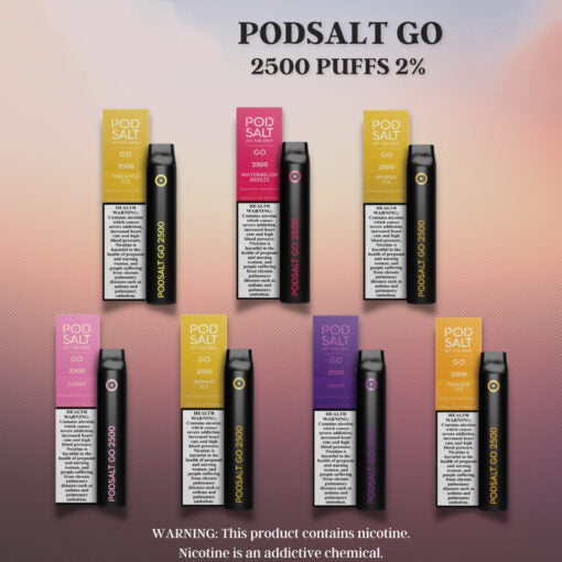 POD SALT GO-2500 PUFF DISPOSABLE VAPE