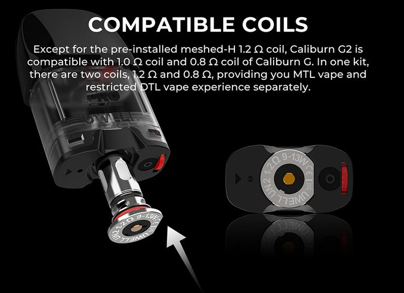 UWELL CALIBURN G2 POD SYSTEM REPLACEMENT EMPTY POD CARTRIDGE