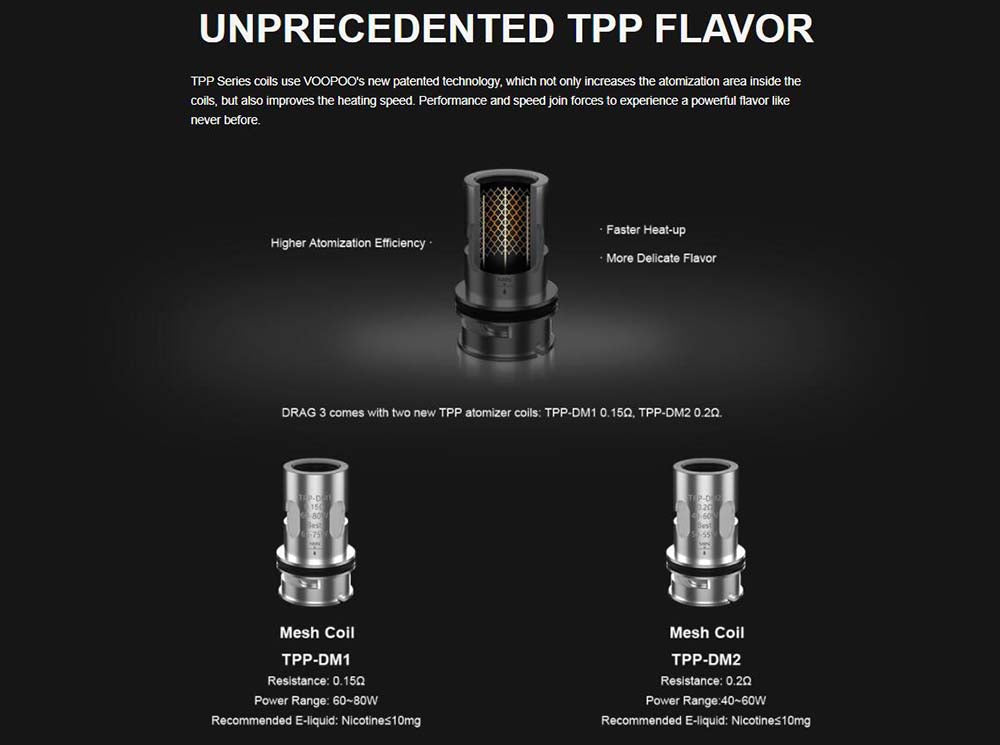 VOOPOO TPP COILS 3/pack VOOPOO TPP COILS 3/pack