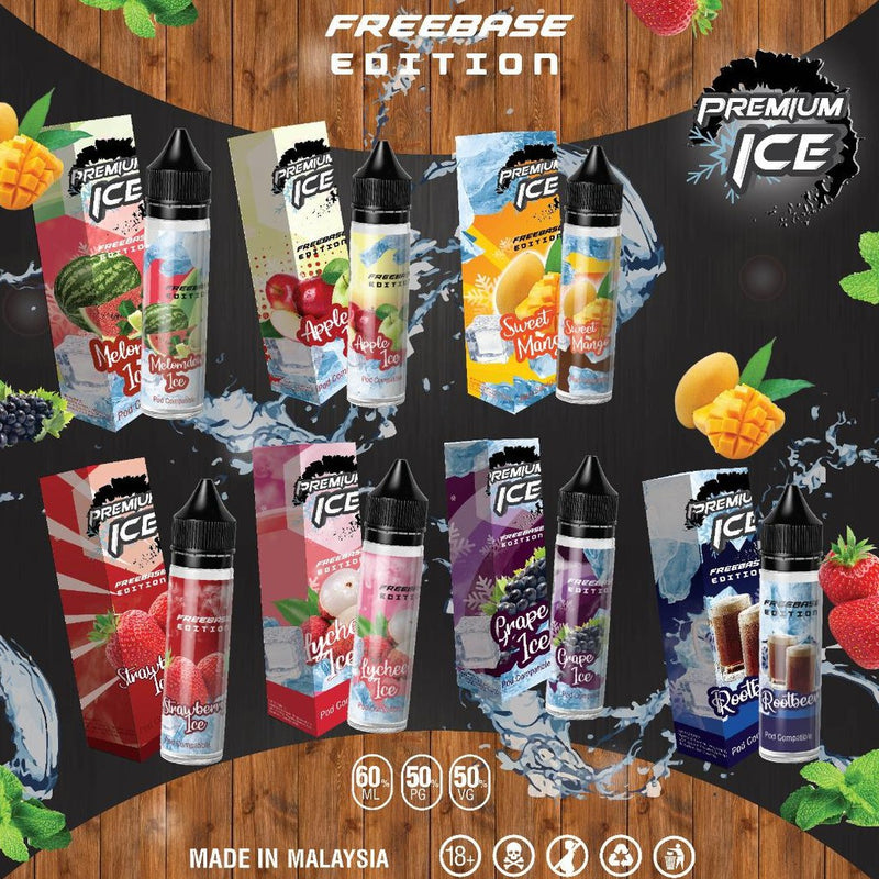 PREMIUM ICE 60ML FREEBASE EDITION