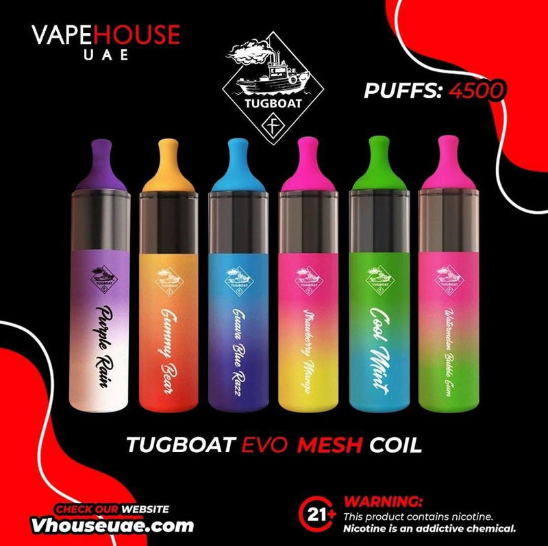 Tugboat EVO Disposable Vape Device 4500 Puffs