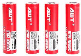 AWT 18650 Red HighDrain 3000mAh 40A Vape Battery