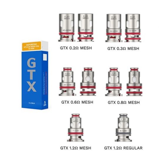 Vaporesso GTX Replacement Coils – 5/PACK