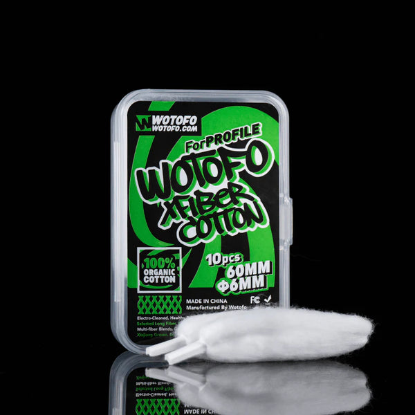 WOTOFO 6MM AGLETED ORGANIC VAPE COTTON